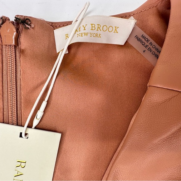 RAMY BROOK Womens Size 4 Effie Short Sleeveless Dress in Caramel $425 - Picture 12 of 13